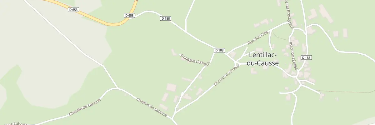 Plan du 64 Imp du Pech à Lentillac-du-Causse
