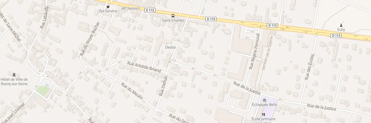 Plan du 1 Rue de la Justice à Rosny-sur-Seine