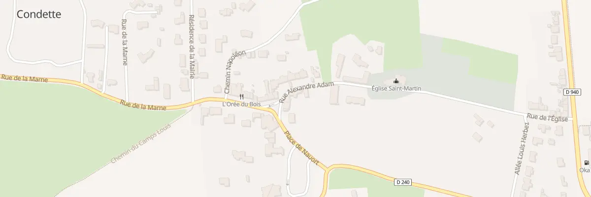 Plan du 6 Rue de la Marne à Condette