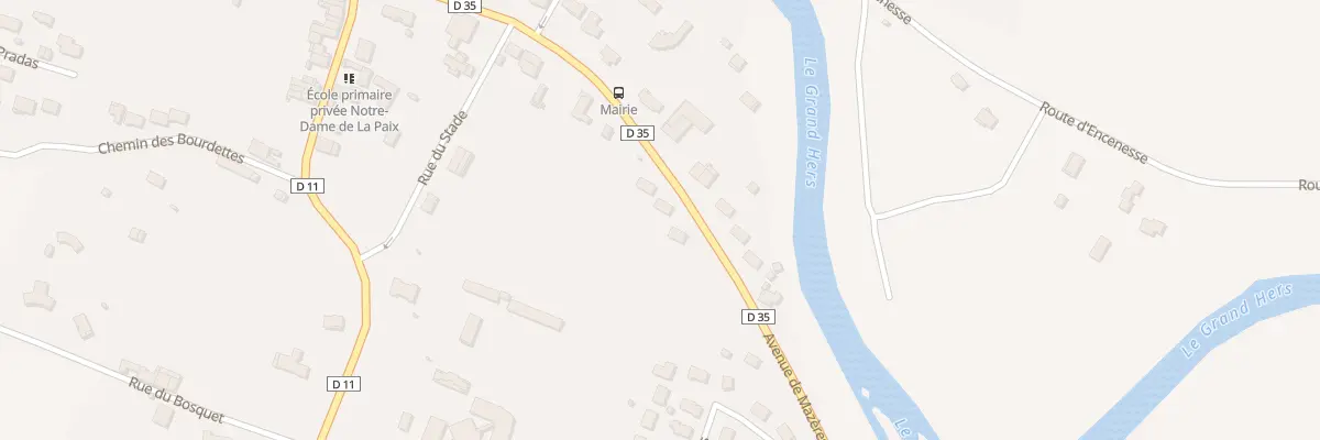 Plan du 13 Av de Mazères à Calmont