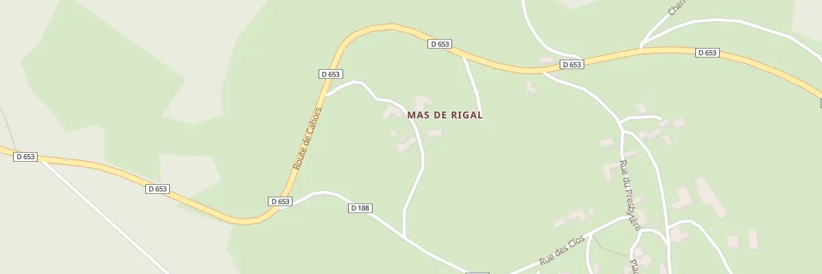Plan du 5050 Mas de Rigal à Lentillac-du-Causse