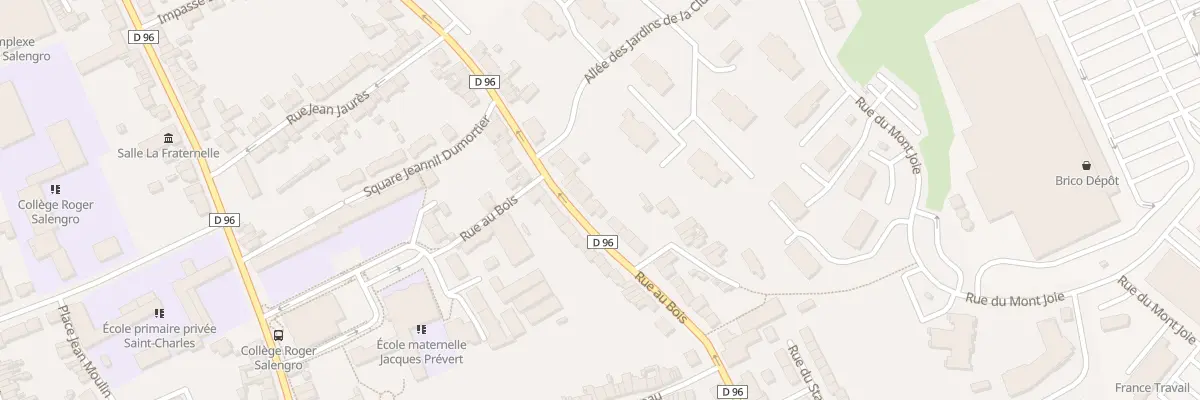 Plan du 52 Rue au Bois à Saint-Martin-Boulogne
