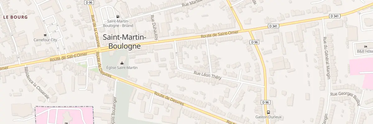 Plan du 17 Rue Leon Thery à Saint-Martin-Boulogne