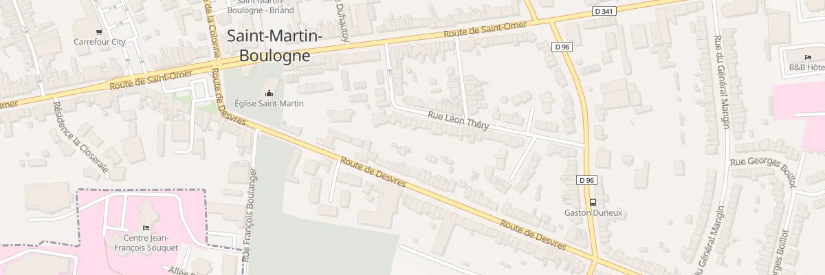 Plan du 34 Rue Leon Thery à Saint-Martin-Boulogne