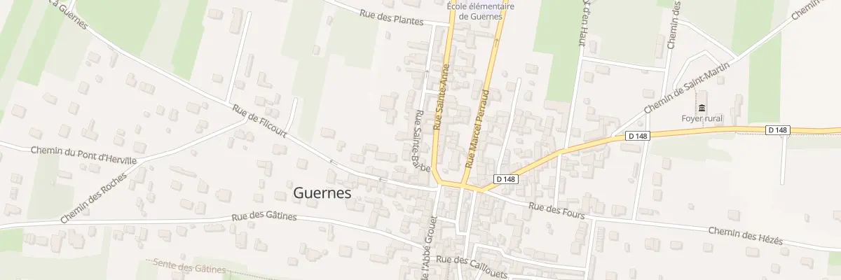 Plan du 4 Rue Sainte-barbe à Guernes