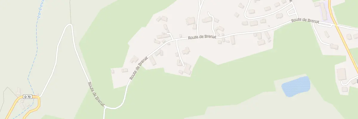 Plan du 449 Rte de Brenat à Saint-Hilaire-Peyroux