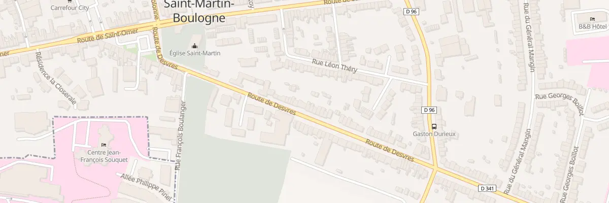 Plan du 45 Rte de Desvres à Saint-Martin-Boulogne
