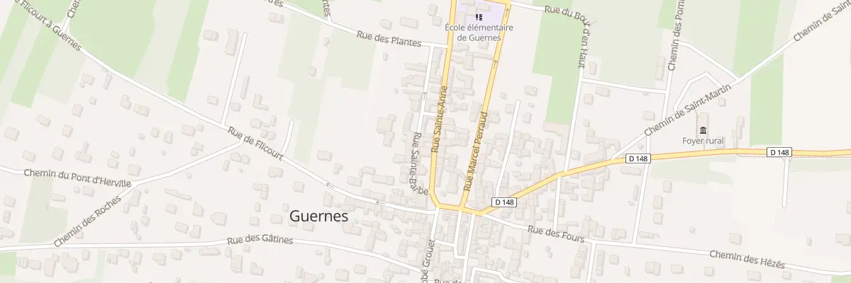 Plan du 7 Rue Sainte Anne à Guernes