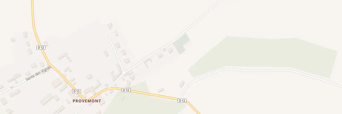 Plan du 12 Le Chemin de Beaumont à Chauvincourt-Provemont
