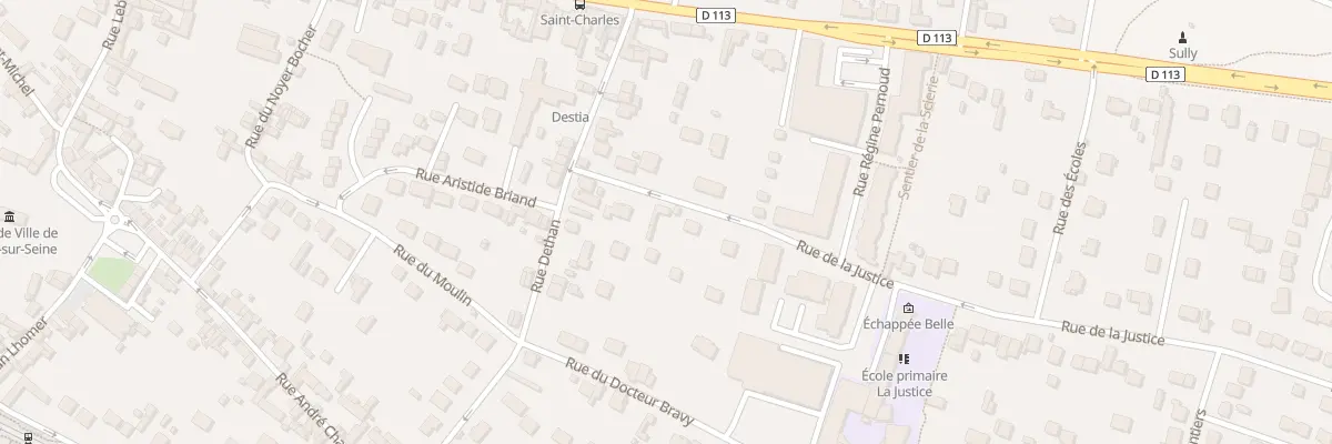 Plan du 10 Rue de la Justice à Rosny-sur-Seine