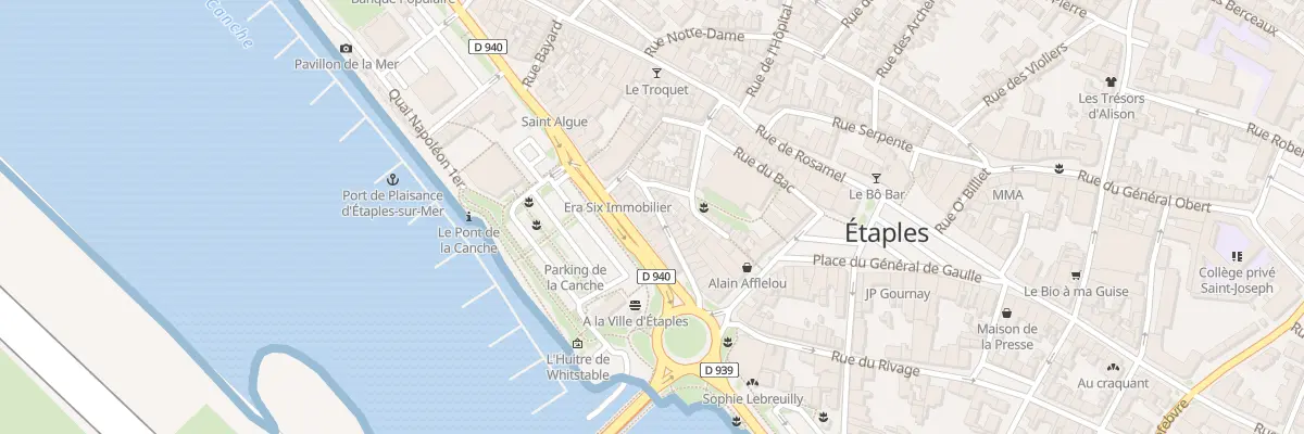 Plan du 11 Rue des Remparts à Étaples