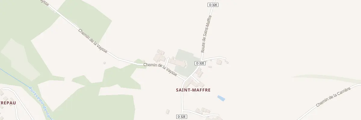 Plan du 40 Che de la Vaysse à Bruniquel