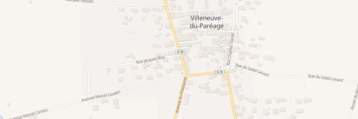 Plan du 16 Av des Tilleuls à Villeneuve-du-Paréage