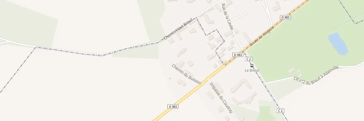 Plan du 2 Che du Buisson à Grandchamp