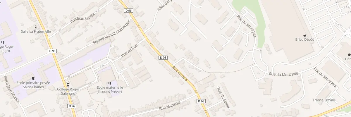 Plan du 44 Rue au Bois à Saint-Martin-Boulogne