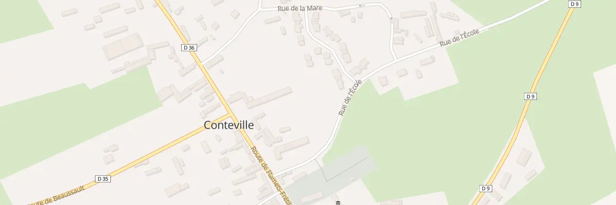 Plan du 340 Rte de Flamets à Conteville
