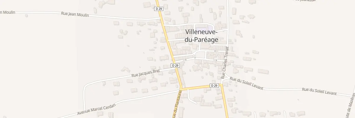 Plan du 12 Rue St Exupery à Villeneuve-du-Paréage