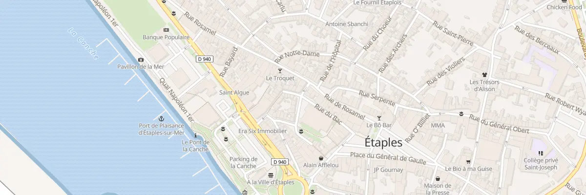 Plan du 1 Rue Louis Caloin à Étaples