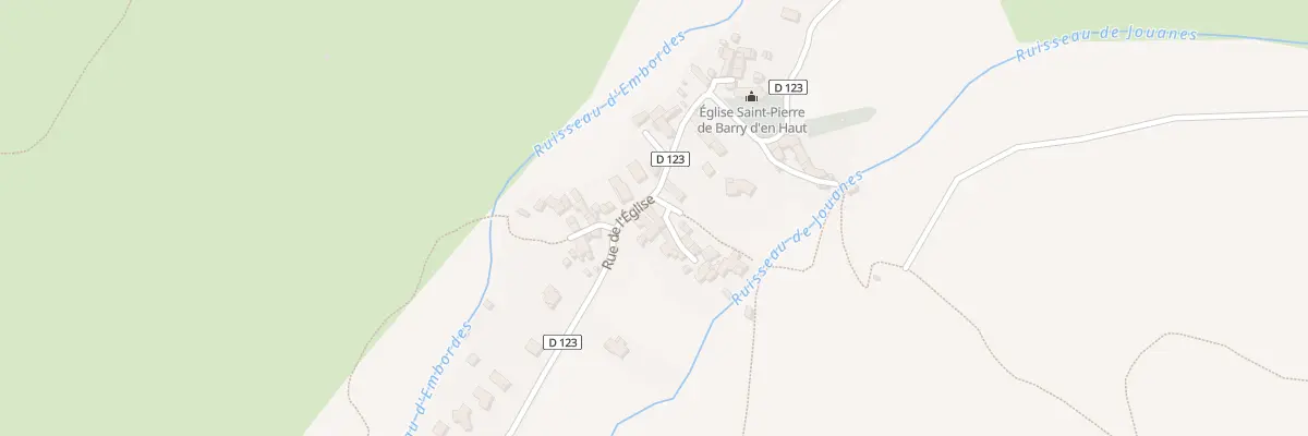 Plan du 36 Rue de l’Eglise à Ornolac-Ussat-les-Bains