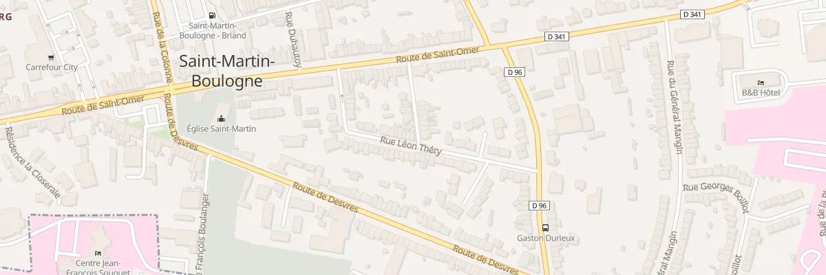 Plan du 43 Rue Leon Thery à Saint-Martin-Boulogne