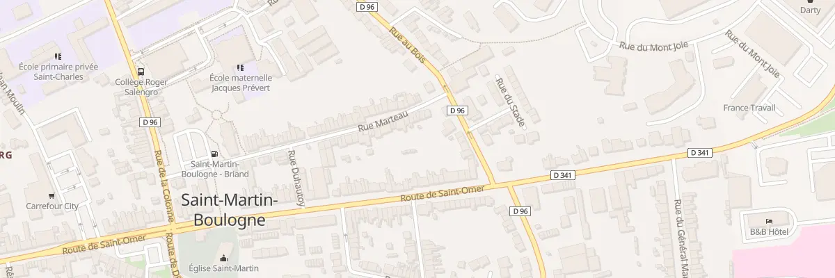 Plan du 70 Rue Marteau à Saint-Martin-Boulogne