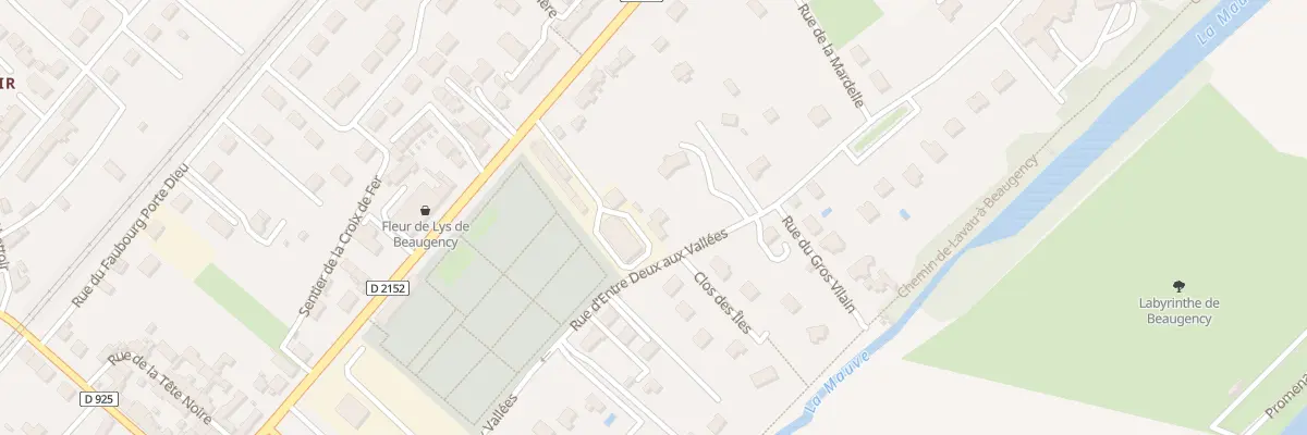 Plan du 1 Rue d’Entre-deux aux Vallées à Beaugency