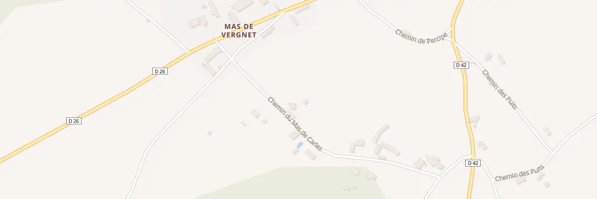 Plan du 5105 Mas de Carles à Concots