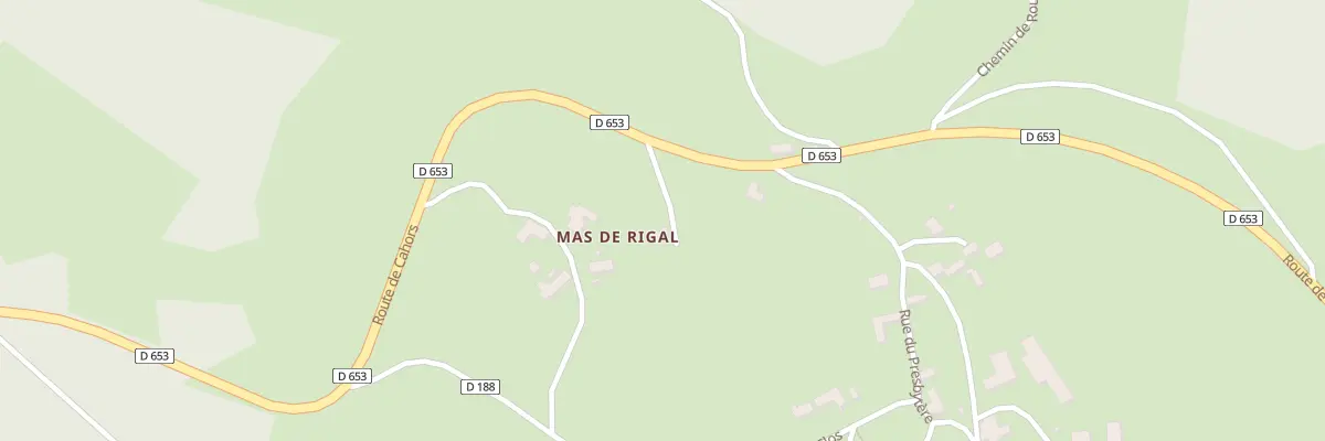 Plan du 5051 Mas de Rigal à Lentillac-du-Causse
