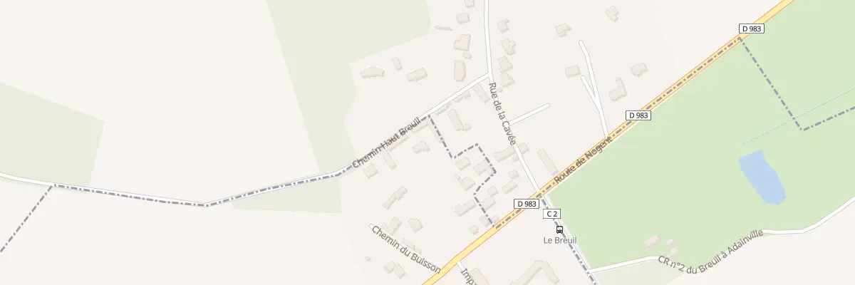 Plan du 3B Che du Haut Breuil à Grandchamp
