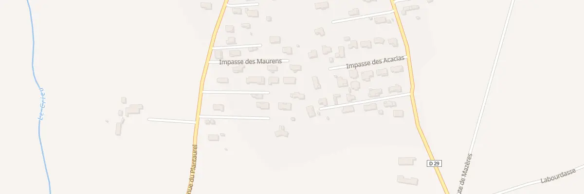 Plan du 39 Av du Plantaurel à Villeneuve-du-Paréage