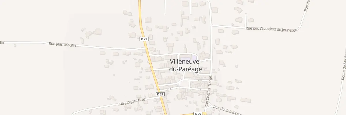 Plan du 1 Rue Louis Pasteur à Villeneuve-du-Paréage
