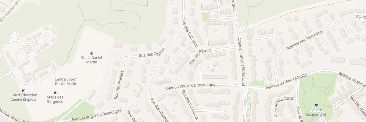 Plan du 14 Rue des Pétrels à Étaples