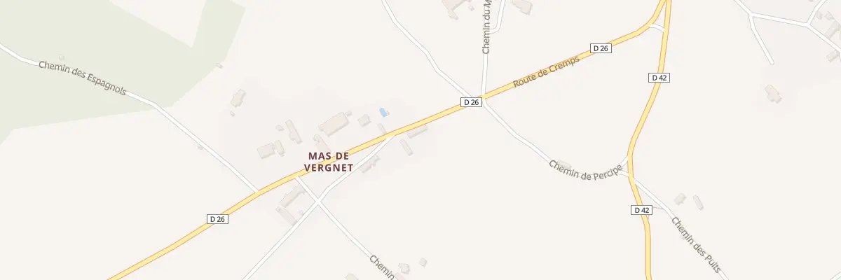 Plan du 869 Rte de Cremps à Concots