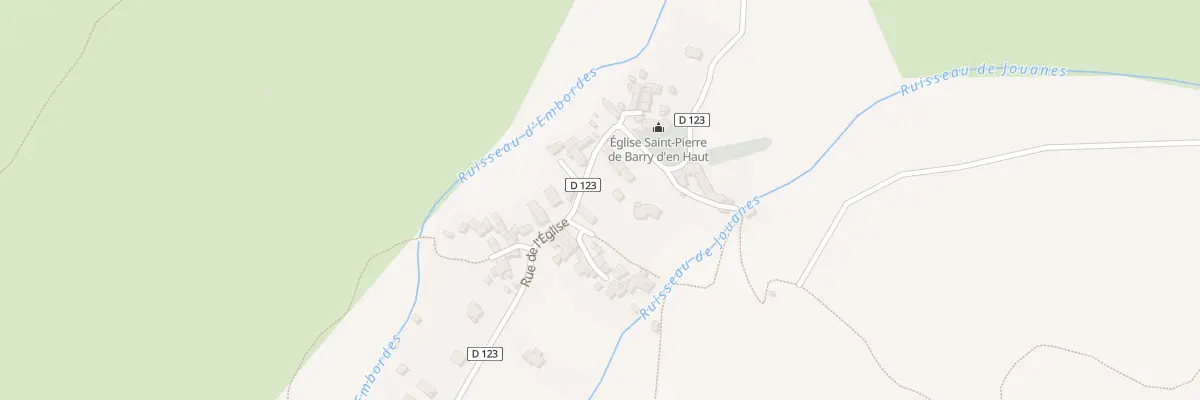 Plan du 38 Rue de l’Eglise à Ornolac-Ussat-les-Bains