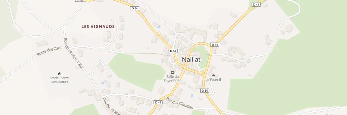 Plan du 11 Rte de Colondannes à Naillat