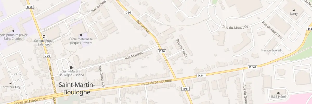 Plan du 15 Rue au Bois à Saint-Martin-Boulogne