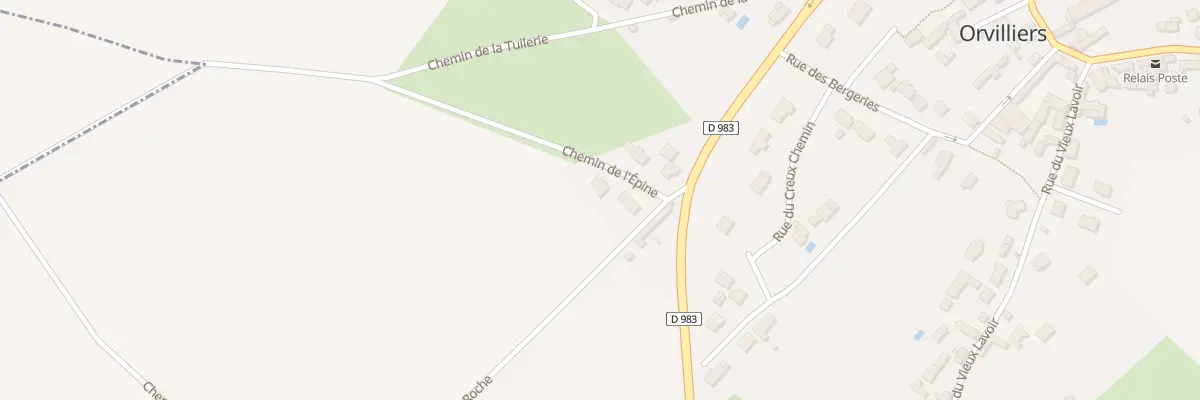 Plan du 3 Che de l’Epine à Orvilliers