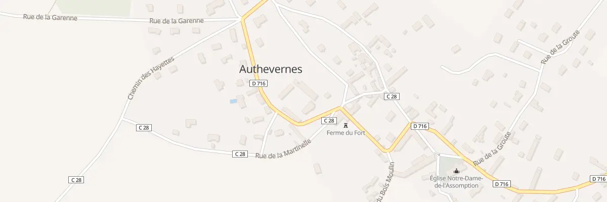 Plan du 21 Authevernes à Authevernes