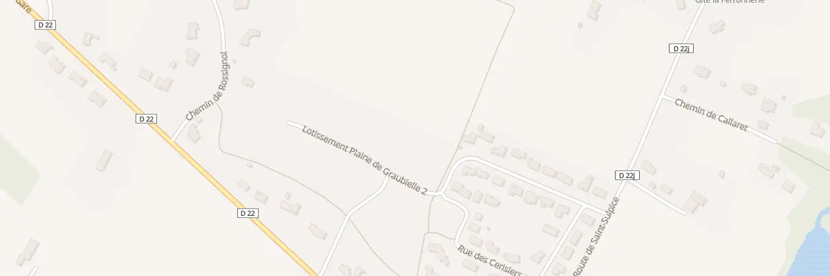 Plan du 24 Rue des Violettes à Roquesérière
