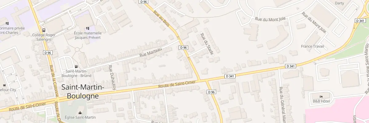 Plan du 7 Rue au Bois à Saint-Martin-Boulogne