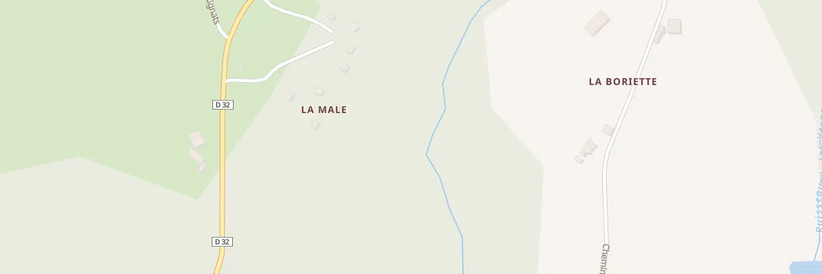 Plan de A la Male à Puygaillard-de-Quercy