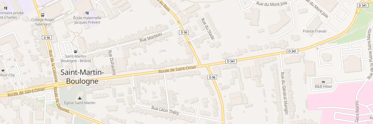 Plan du 395 Rte de Saint Omer à Saint-Martin-Boulogne