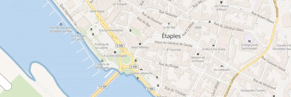 Plan du 3 Rue du Port à Étaples