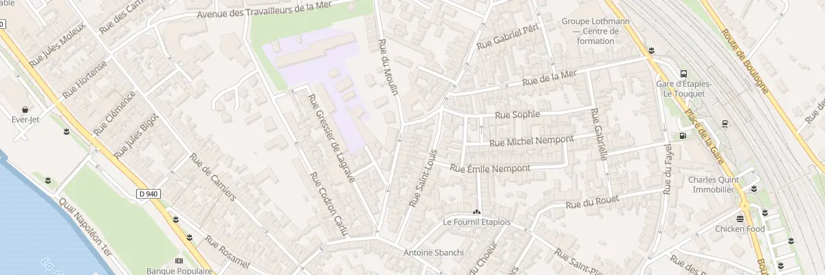 Plan du 34 Rue du Pont des 3 Arches à Étaples
