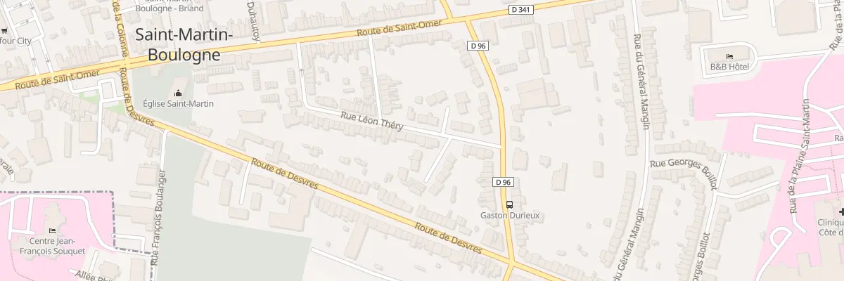 Plan du 66 Rue Leon Thery à Saint-Martin-Boulogne