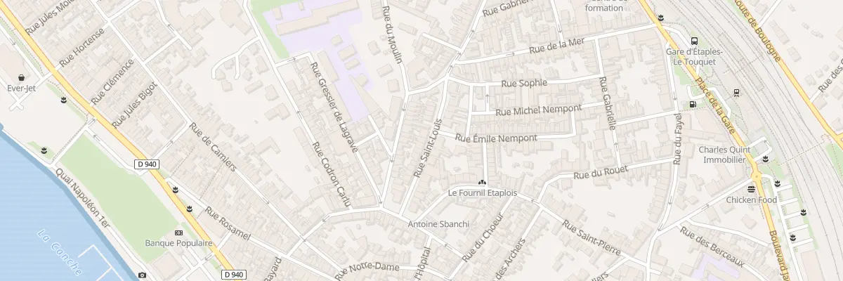 Plan du 19 Rue Saint-Louis à Étaples