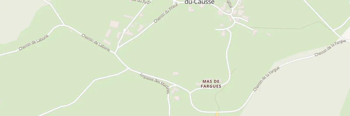 Plan du 209 Che de la Fargue à Lentillac-du-Causse