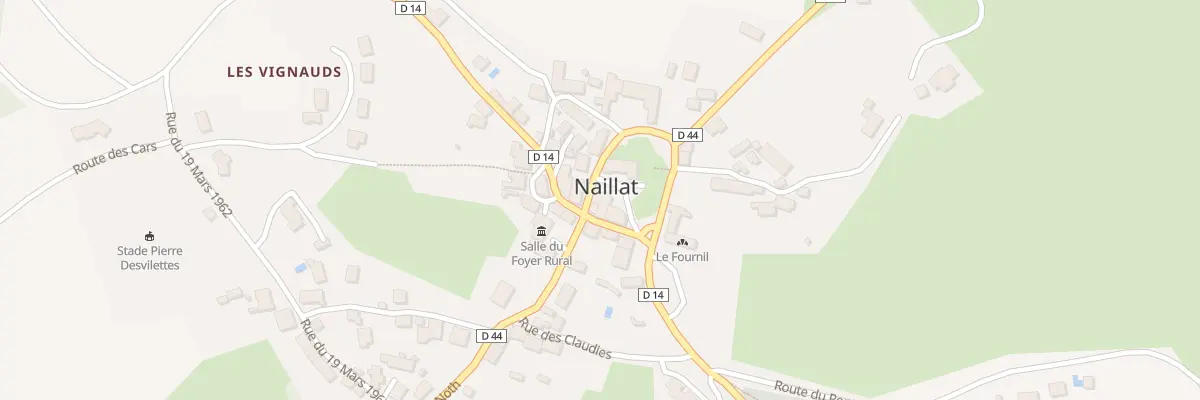 Plan du 2 Pl de l’Eglise à Naillat