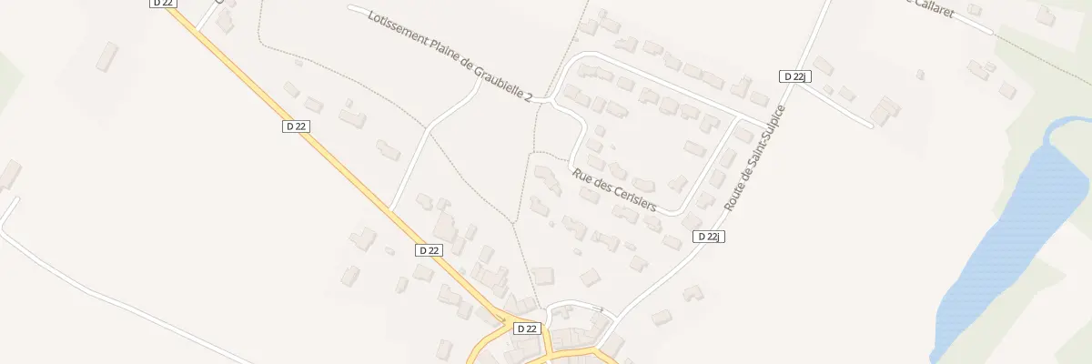 Plan du 2 Rue des Cerisiers à Roquesérière