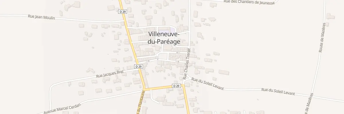 Plan du 1 Pl de la Republique à Villeneuve-du-Paréage